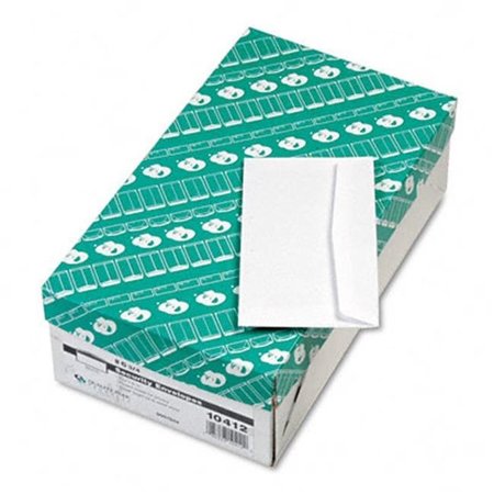 QUALITY PARK Quality Park 10412 Security Tinted Business Envelope  Contemporary  #6 3/4  White  500/box 10412